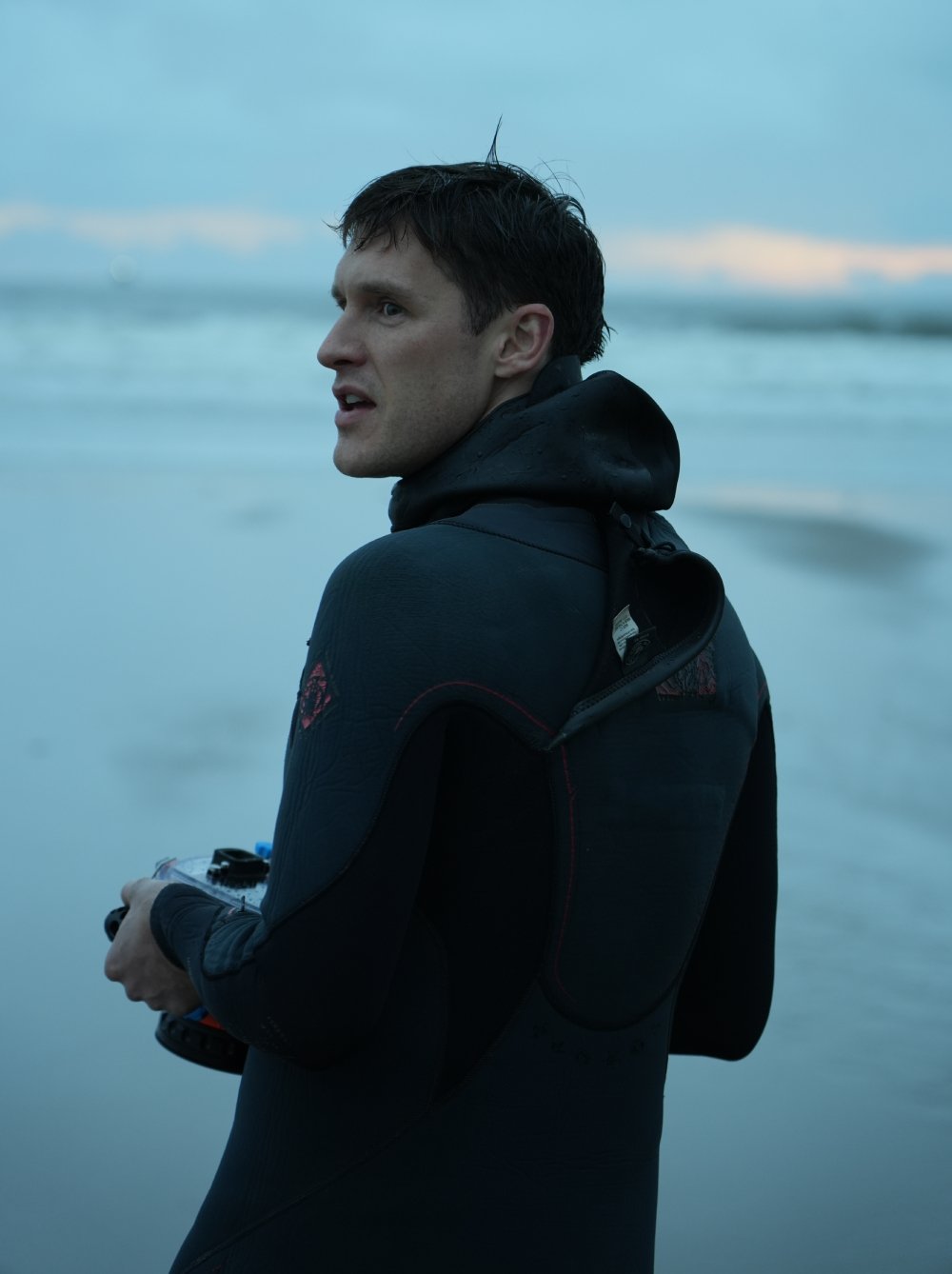 David Roland Warwick filming in the sea